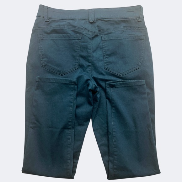 Democracy Pants Womens 6 Teal Ab-Solution Ankle Length Twill Stretch Slimming - Picture 4 of 9